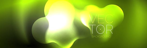 Magic neon glowing lights abstract background wallpaper design, vector illustration - Vettoriali, immagini