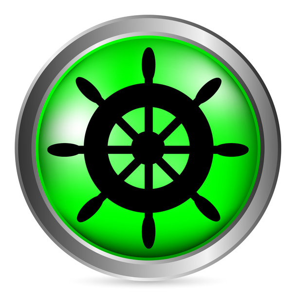 Steering wheel button - Вектор, зображення