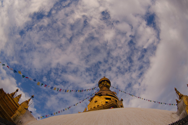 Ступа Swayambhunath, прийняті в Катманду - Фото, зображення
