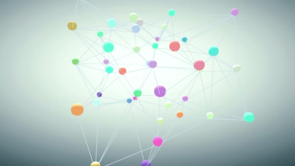 Netzwerk aus Linien und Punkten - Filmmaterial, Video