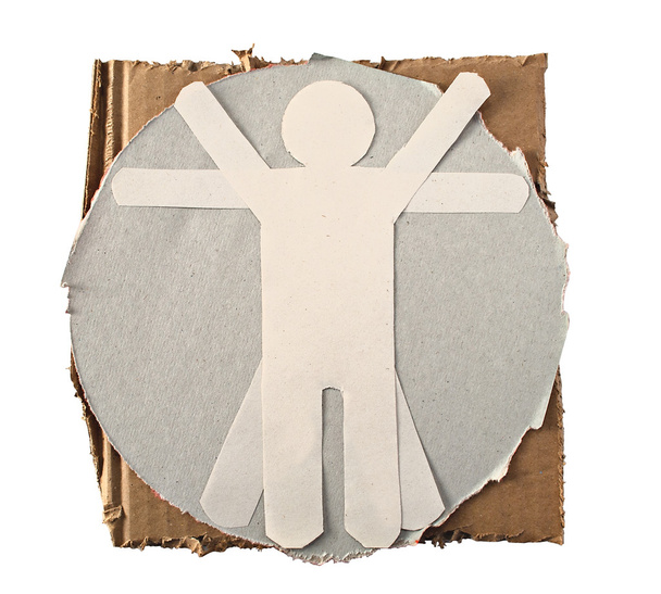 Vitruvius kağıt man - Fotoğraf, Görsel