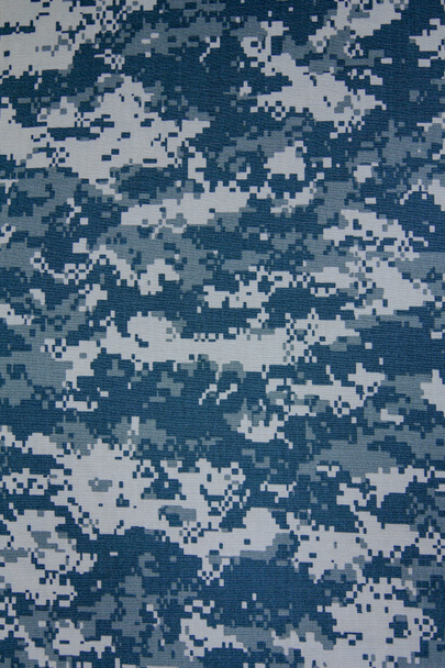 ons Marine digitale camouflage stof textuur achtergrond - Foto, afbeelding