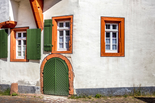 Vakwerk huizen in de stad van Ladenburg - Foto, afbeelding