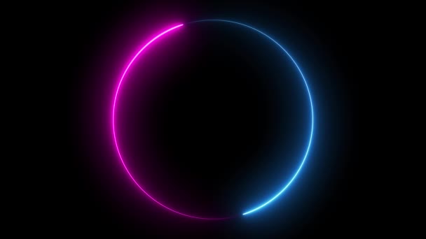 Infinite continual circular background. Seamless loop circle animated. Loopable ring continuous effect. 4K. - Video, Çekim
