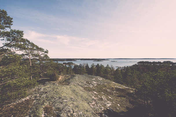 sea view in finland - retro, vintage - 写真・画像