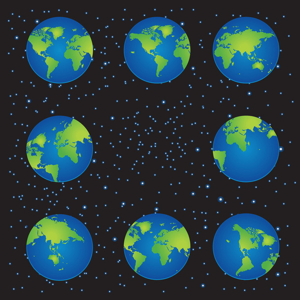 Ilustración del mapa mundial - Vector, imagen