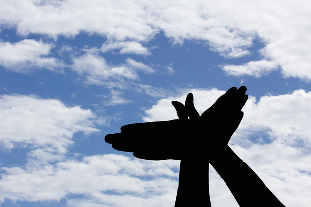 силует рук птахів у блакитному небі, концепція свободи
 - Фото, зображення