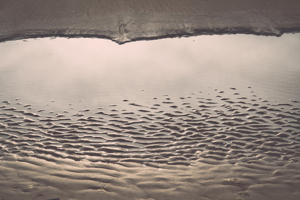 Linea costiera della spiaggia del Mar Baltico con rocce e dune di sabbia - retrò
, - Foto, immagini