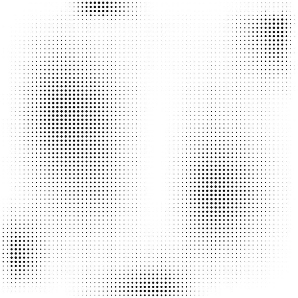 Halftone Pattern. Set of Dots. Dotted Texture on White Background. Overlay Grunge Template. Distress Linear Design. Fade Monochrome Points. Pop Art Backdrop. - Photo, Image