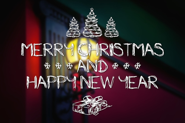 Merry Christmas and New Year greeting card - Photo, Image
