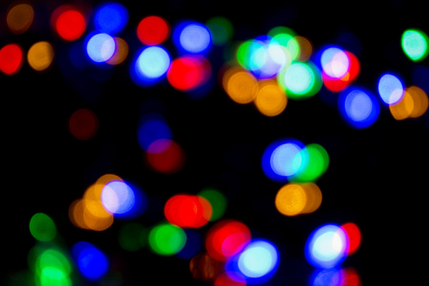 Χριστούγεννα φόντο τα φώτα του δρόμου glam - Φωτογραφία, εικόνα