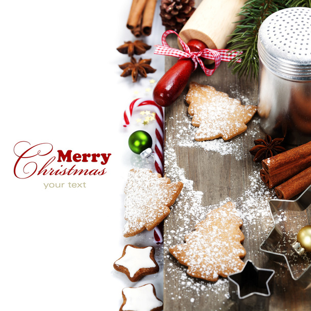 Baking Christmas cookies  - Fotó, kép