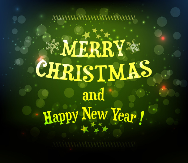 Christmas background with text - Vector, imagen