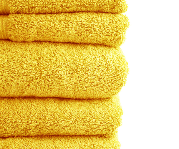 Yellow bath towels - Photo, Image