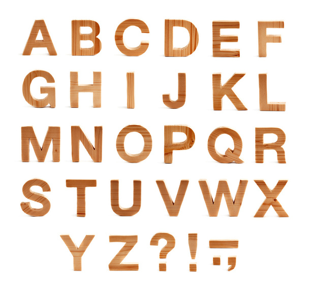 Wooden ABC letters - Foto, Bild
