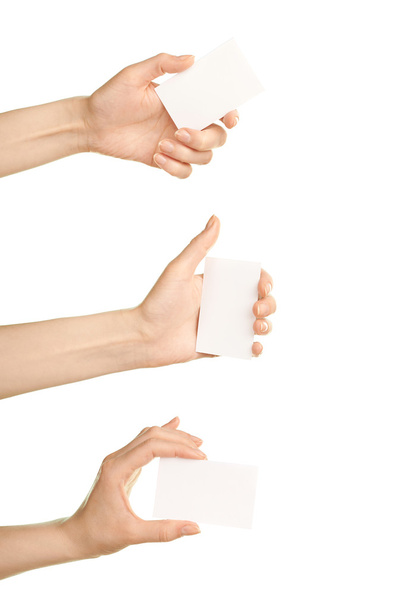 Hand holding  calling card - Фото, зображення