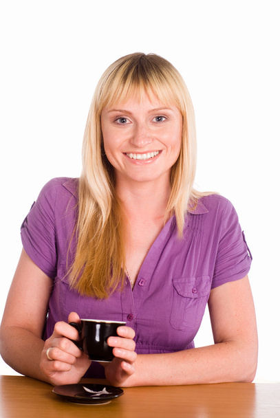 Woman with cup - Фото, зображення
