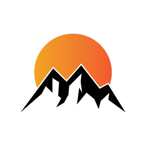 Гірська іконка Логотип Шаблон Векторний дизайн ілюстрації
 - Вектор, зображення