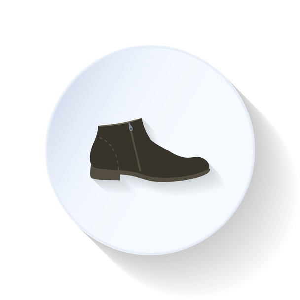 Hombre Zapatos icono plano
 - Vector, imagen