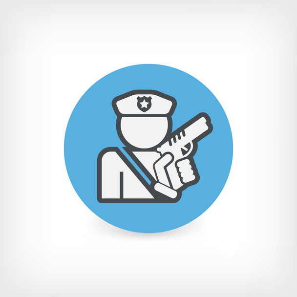 Icono de policía
 - Vector, imagen