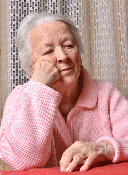  Old sad woman - Photo, Image