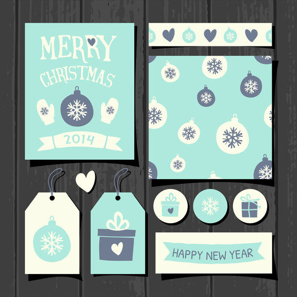 Christmas Paper Collection - Vector, Image