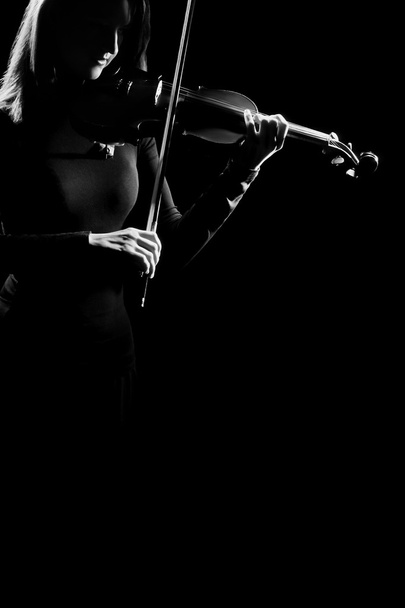 Violin player violinist orchestra music - Fotoğraf, Görsel