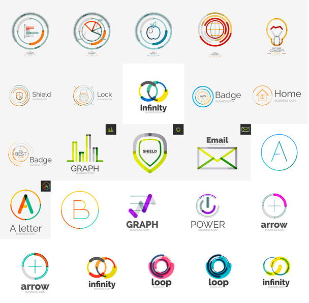 Збірка абстрактних універсальних логотипів
 - Вектор, зображення