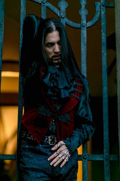 vampire count in medieval clothing. High quality photo - Zdjęcie, obraz