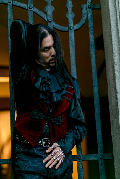 vampire count in medieval clothing. High quality photo - Фото, зображення