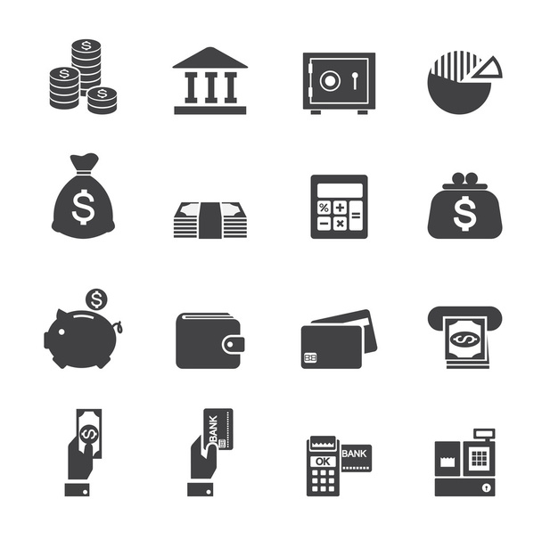 Money and finance icon - Vector, imagen