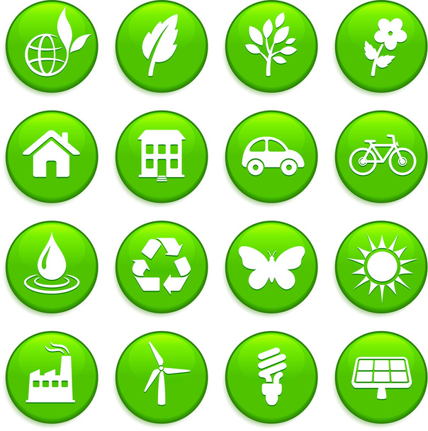 environment elements icon set - Vektor, obrázek