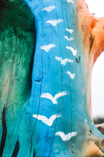 Colorfull Shamanistan totem w Afryce - Zdjęcie, obraz