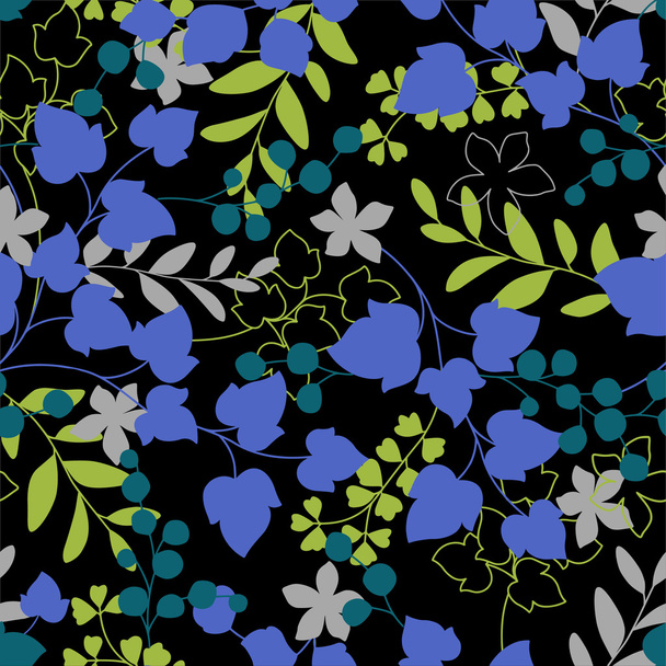 Plants pattern - Vetor, Imagem