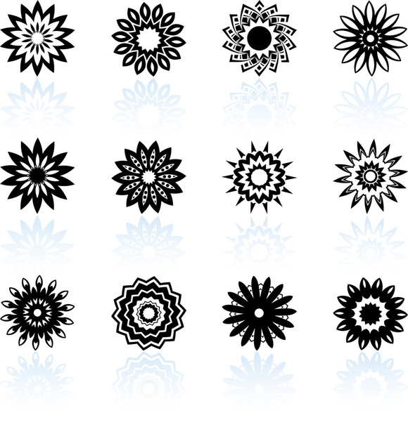 floral design collection - Vector, Image
