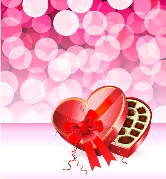 Romantische Valentinstag Design Hintergrund - Vektor, Bild