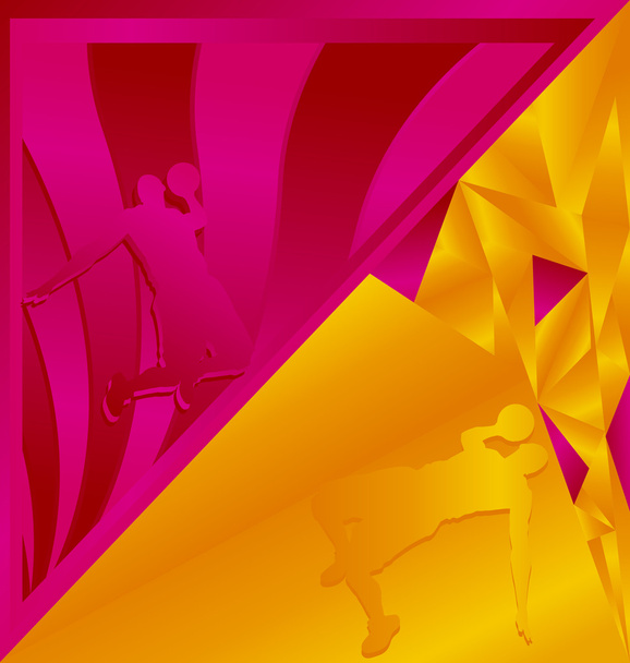 Современный абстрактный красочный спортивный векторный фон. Баске
 - Вектор,изображение