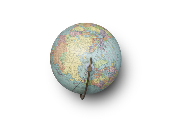 Globe du monde isolé d'en haut
 - Photo, image