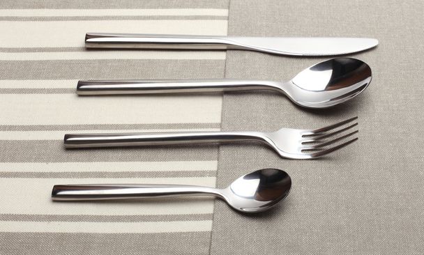 Spoon, fork and knife - Fotó, kép