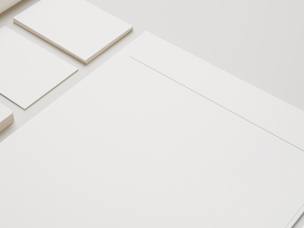 White envelope and cards - Fotó, kép