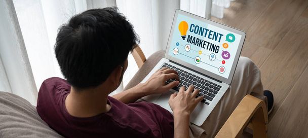 Контент-маркетинг для современного онлайн-бизнеса и маркетинговая стратегия e-commerce - Фото, изображение