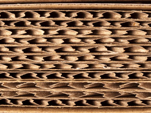 corrugated cardboard texture background - Foto, afbeelding