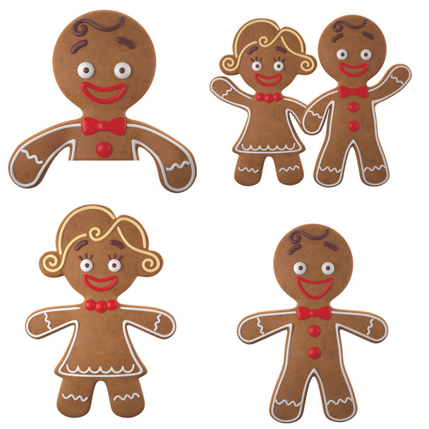 Happy Christmas gingerbread - Photo, Image