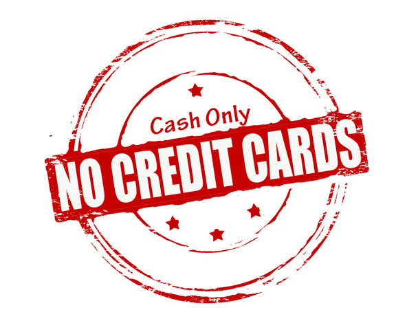 Nie karty kredytowej - Wektor, obraz