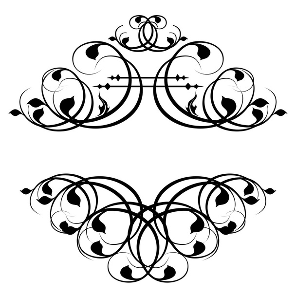 kalligrafische frame - Vector, afbeelding