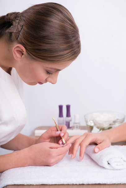 client and manicurist in manicure salon - Fotografie, Obrázek