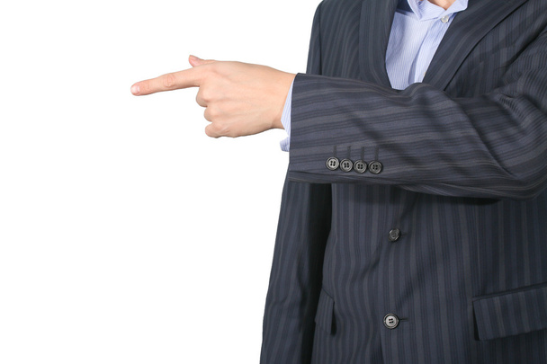 hombre de negocios señalando con el dedo
  - Foto, Imagen