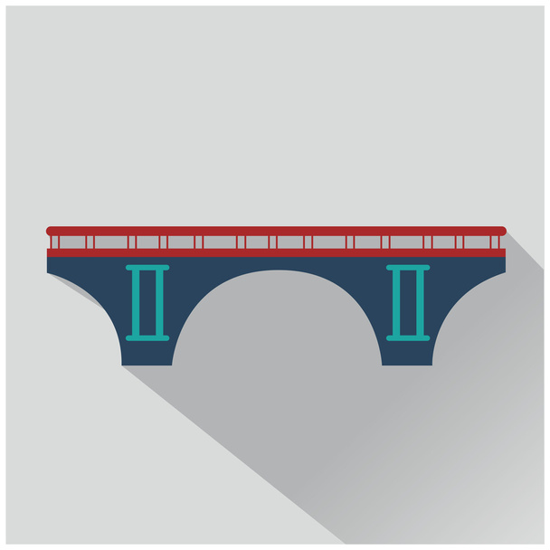 Vektor isolierte Brücke Symbol - Vektor, Bild