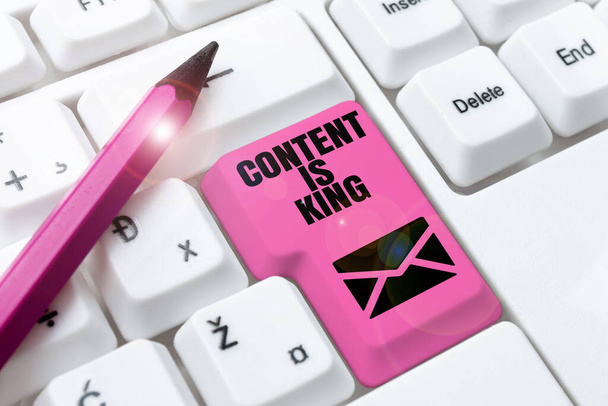 Content Is King, Internet Content is the heart of today marketing strategies -48616 - Фото, изображение