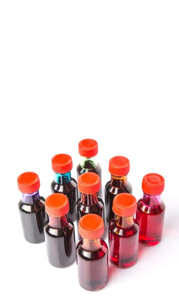 Aditivos de color líquido para alimentos
 - Foto, Imagen